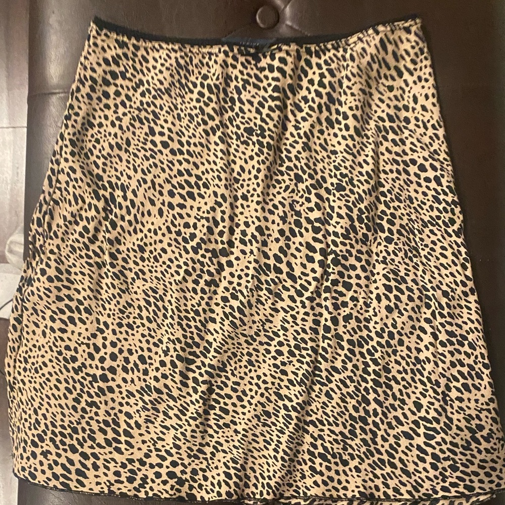 Brandy Melville Leopard-Print Mini Skirt